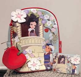 Bundle- Disney Snow White and the  7 Dwarfs Balcony Mini Backpack - BoxLunch Exclusive Dress like the fai