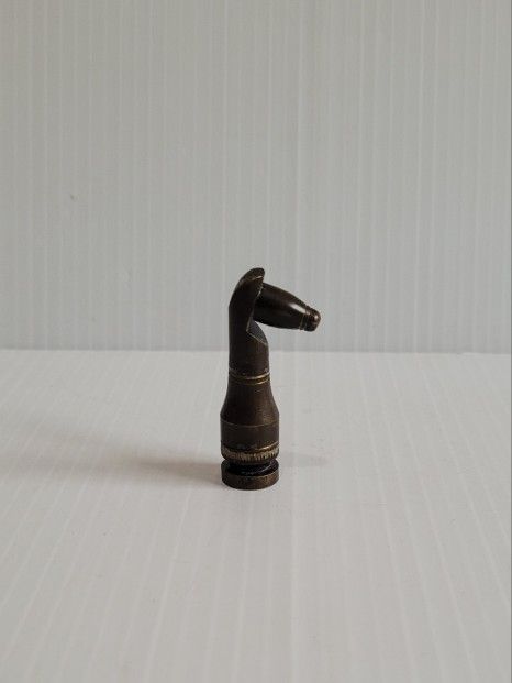 Knight Piece Brass Chess Set Mid 20th Century Hans Teppich, Israel - Bronze.