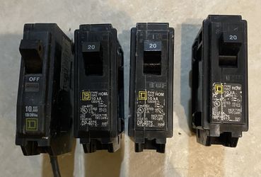 20 amp Square D Breakers (4) 