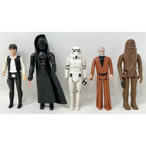 READ - Vintage Lot of 5 Kenner GMFGI 1977 Star Wars Action Figure Toys