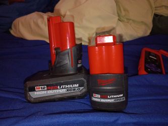 Milwaukee M12 High Output batteries
