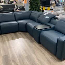 Top Grain Leather Couch 