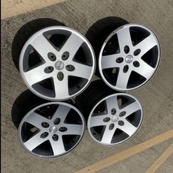 4 — 17x7.5 5x5 5x127 Stock Jeep Wrangler Wheels Rims !!!!!!!!!