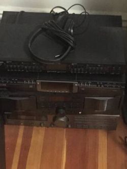 Jvc receiver , cassette,dual cd,, equalizer, remote control