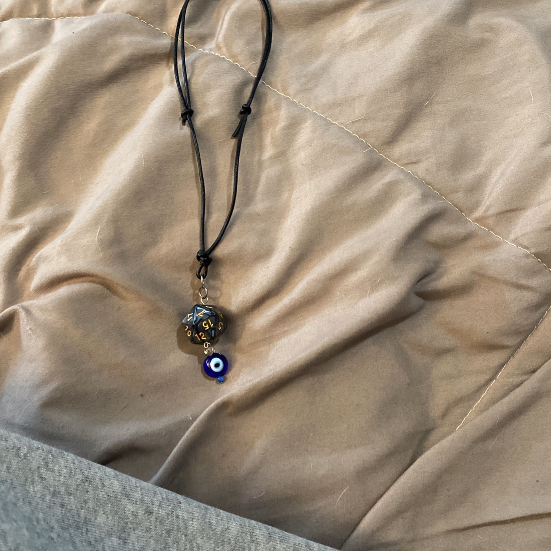 D20 With Evil Eye Choker