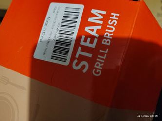 Steam grill brush for bbq