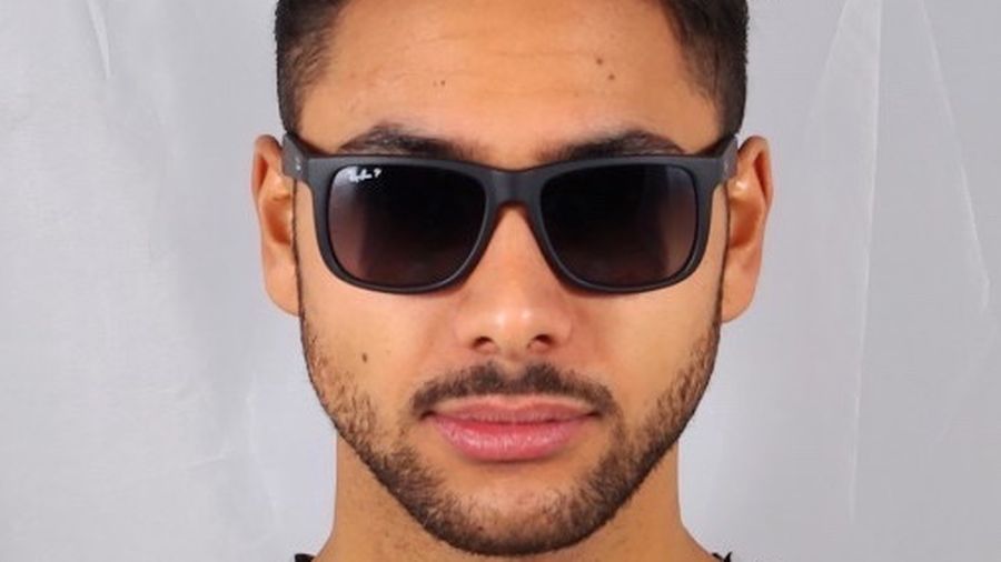 RAYBAN MATTE BLACK JUSTIN SUNGLASSES 🕶