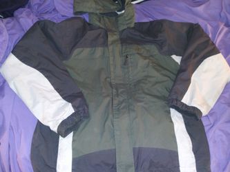 Vintage NordicTrack Size Large Mid-Weight Olive Winter Coat