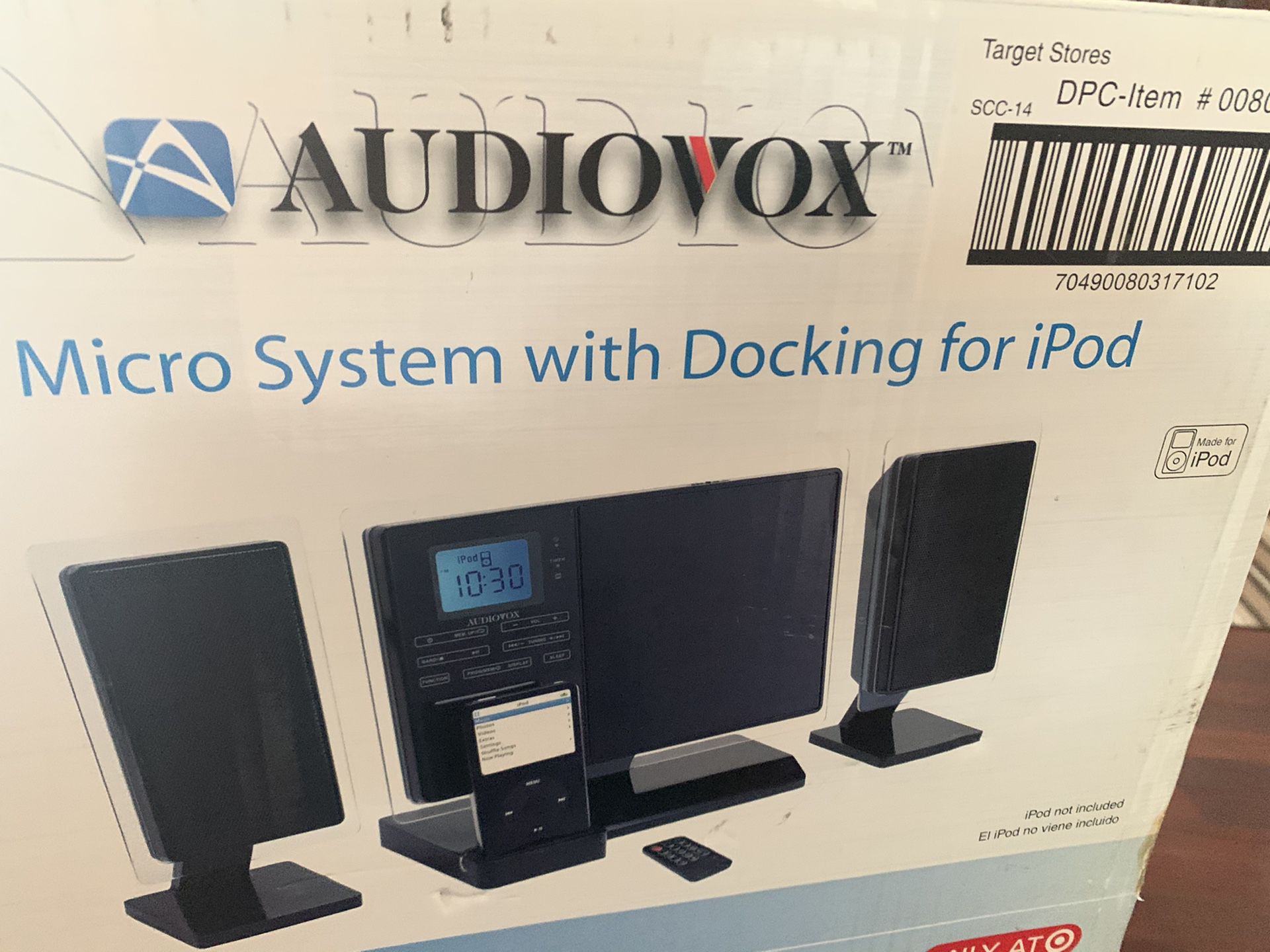 Audio box CD player and iPod dock SPEAKER