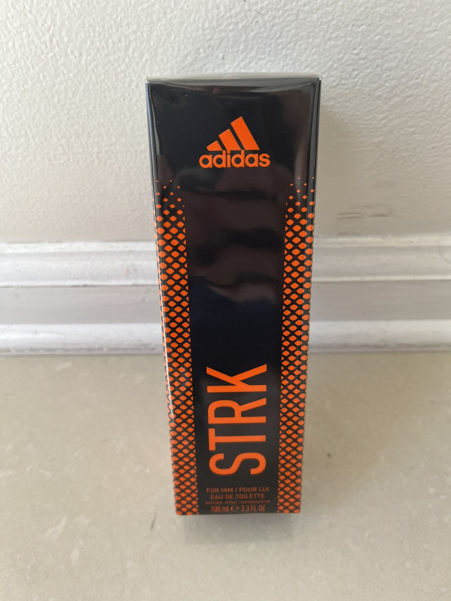 NEW Adidas Sport Cologne, Strike, Eau de Toilette for Men, Strong Aromatic Scent W/Striking Amber Notes !