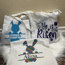 Easter Canvas Bags