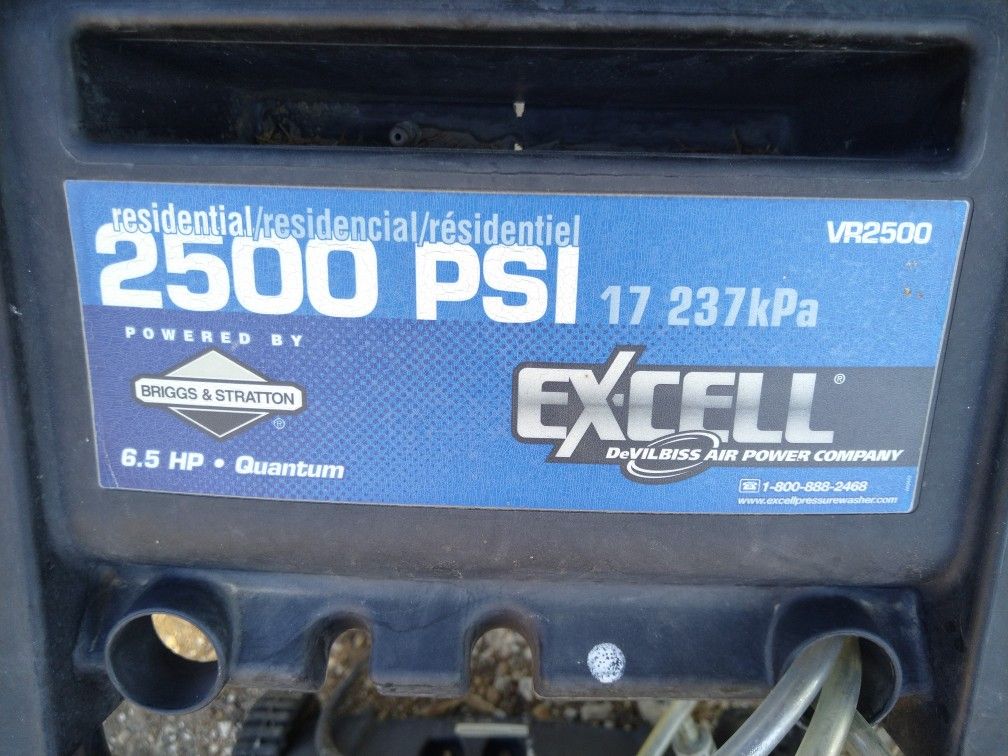 EX-CELL VR2500 Pressure Washer