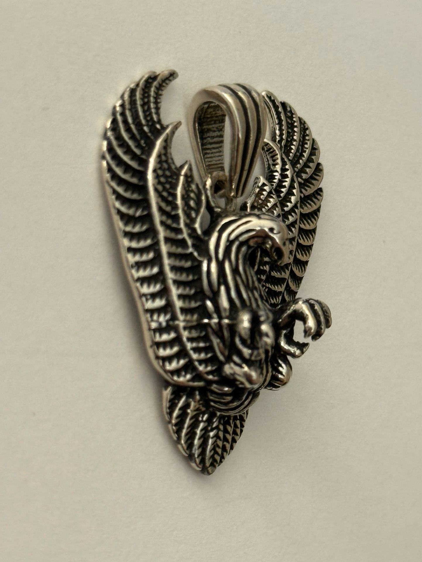 925 Sterling silver eagle unisex pendant
