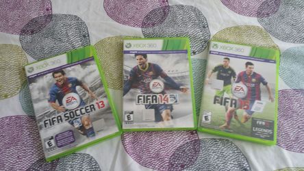 Xbox 360 fifa soccer 13 14 15 three games