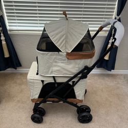 PAWLALA  Double Pet Stroller with Detachable Carriers