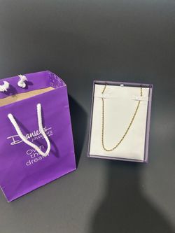 Gold Rope Chain Necklace