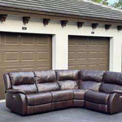 Couch/Sofa Sectional - Recliners - Brown - Delivery Available 🚛