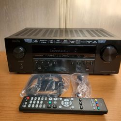 Denon Bluetooth AVR S540BT Receiver Home Theater AM FM Antennas Remote Control 24 Hour Test Period