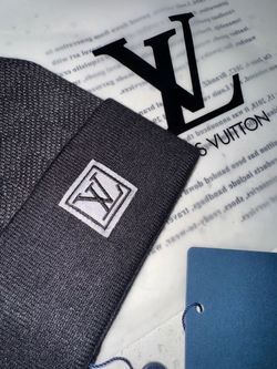 Louis Vuitton beanie, wool, with a tag attached