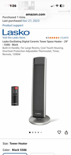 Oscillating Tower Heater
