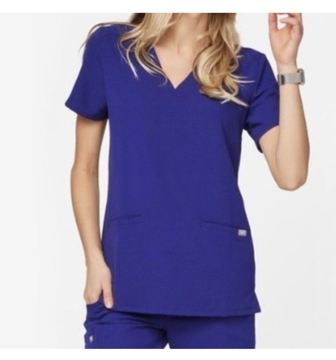 VHTF Figs Deep Royal Blue Galaxy Blue Top Small