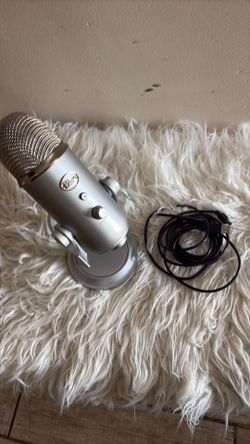 Blue USB microphone