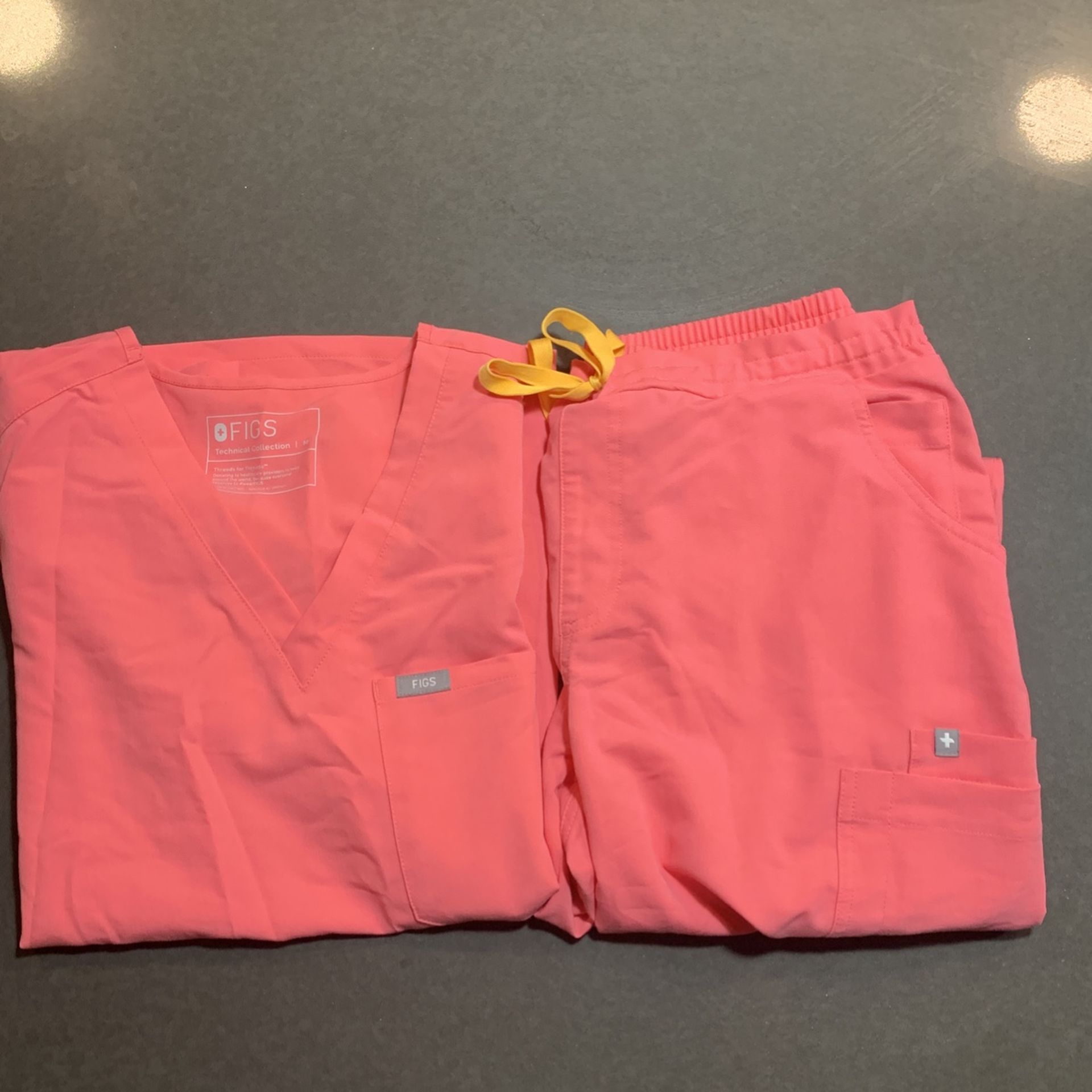 Never Worn Neon Pink Figs