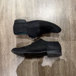 Perry Ellis Portfolio Fairax Black Mens Nubuck Dress Shoes 