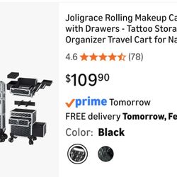 Rolling Case Make Up Or Salon Tools