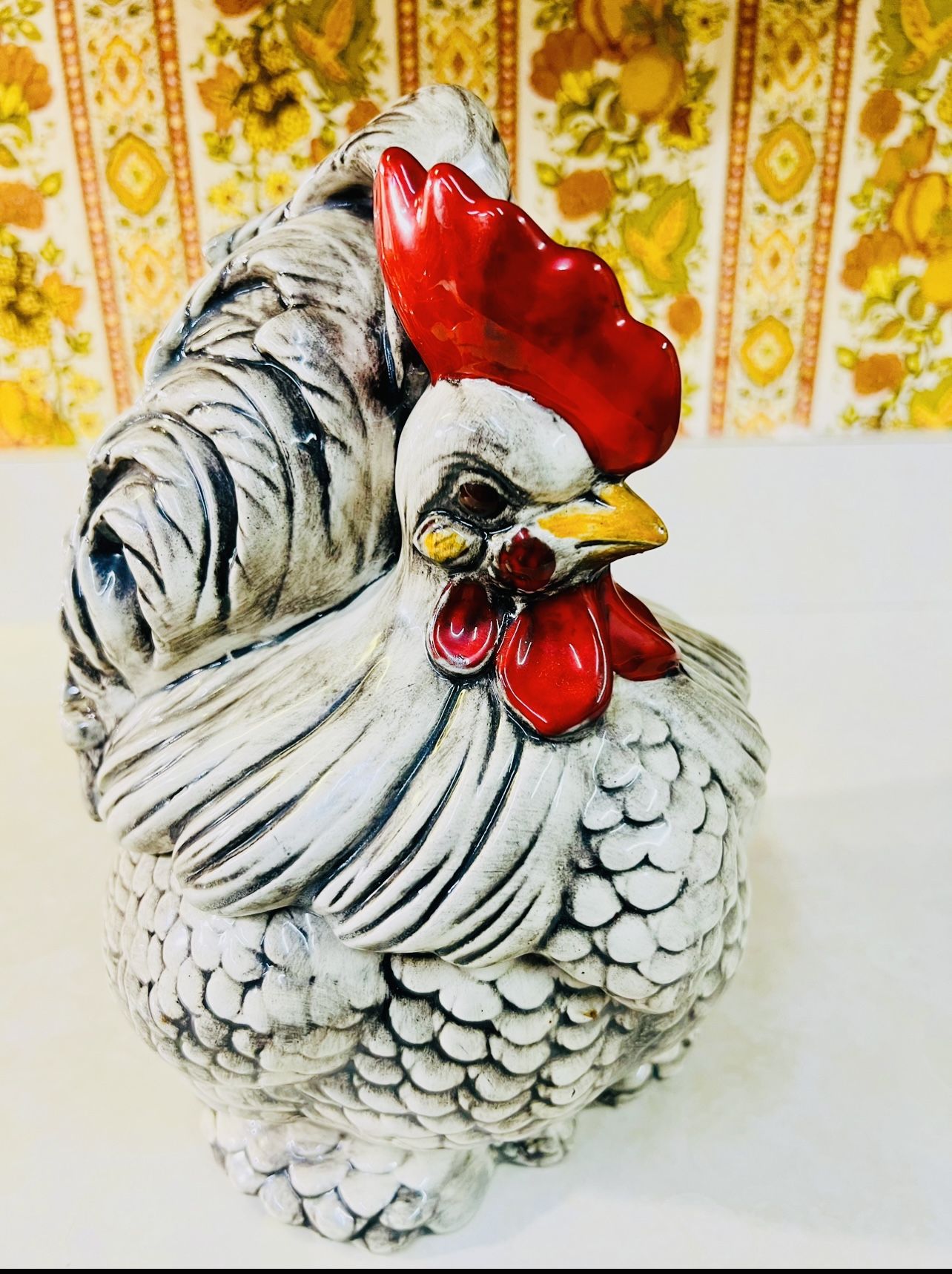 VTG Atlantic Mold Rooster Hen Cookie Jar@“Abby’s Little Vintage Shoppe”