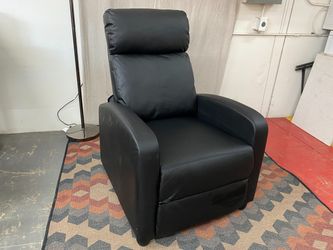 Small Black Manual Recliner Chair