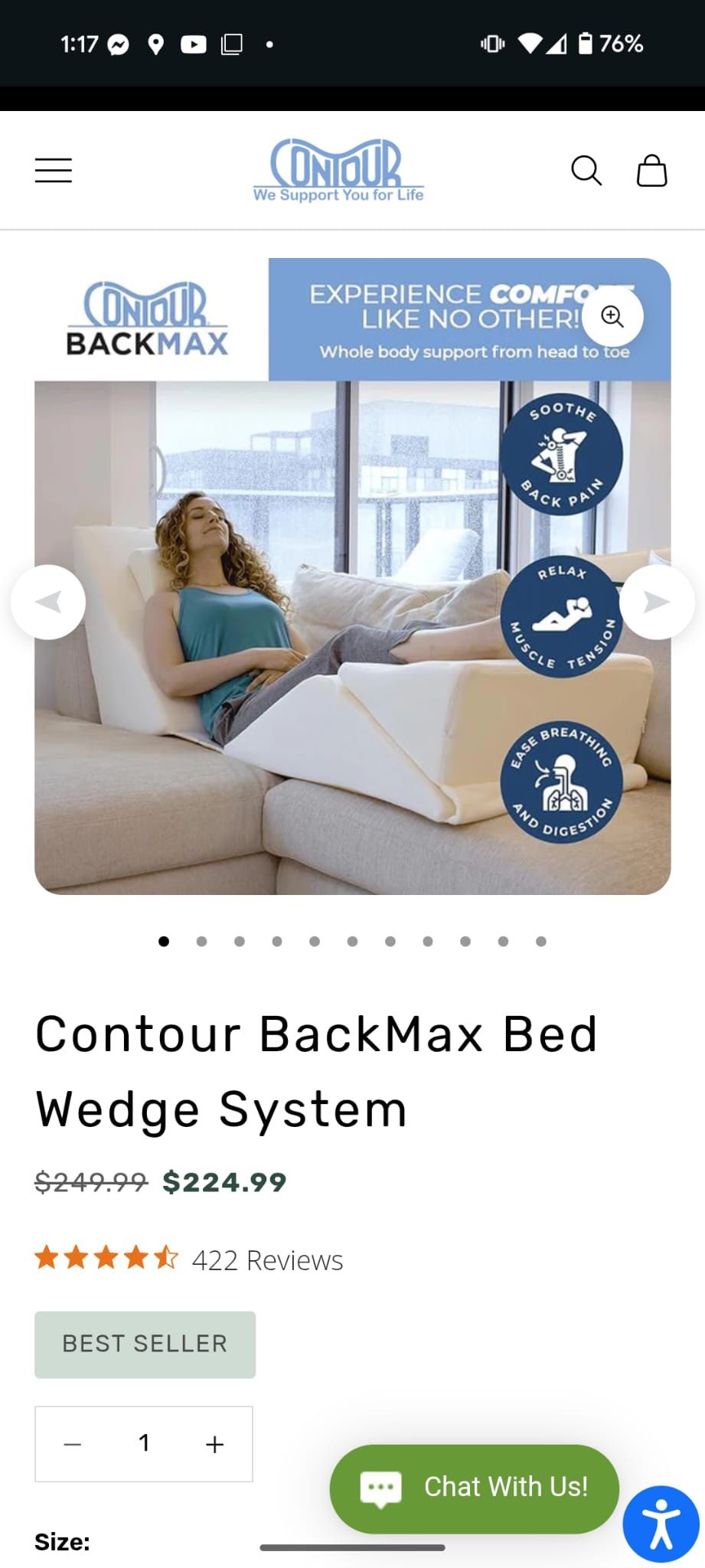 Bed Wedge Sleep Support System