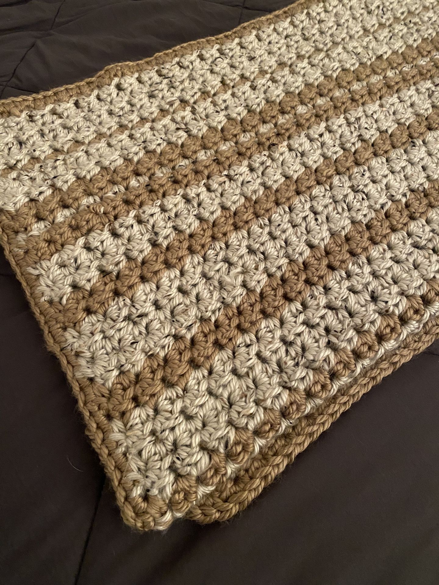 Handmade crocheted throw/blanket