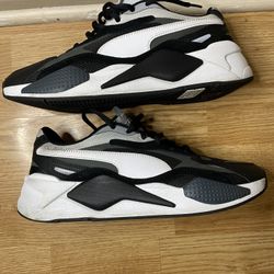 Puma RS-X Sneakers Mens 7C Black White Running Trainers Training Size 12