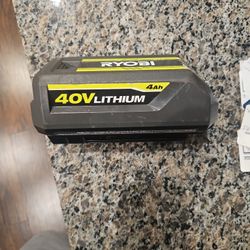 Ryobi 40v 4ah lithium battery 