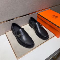 Hermes Men’s Leather Shoes With Box 2026 New