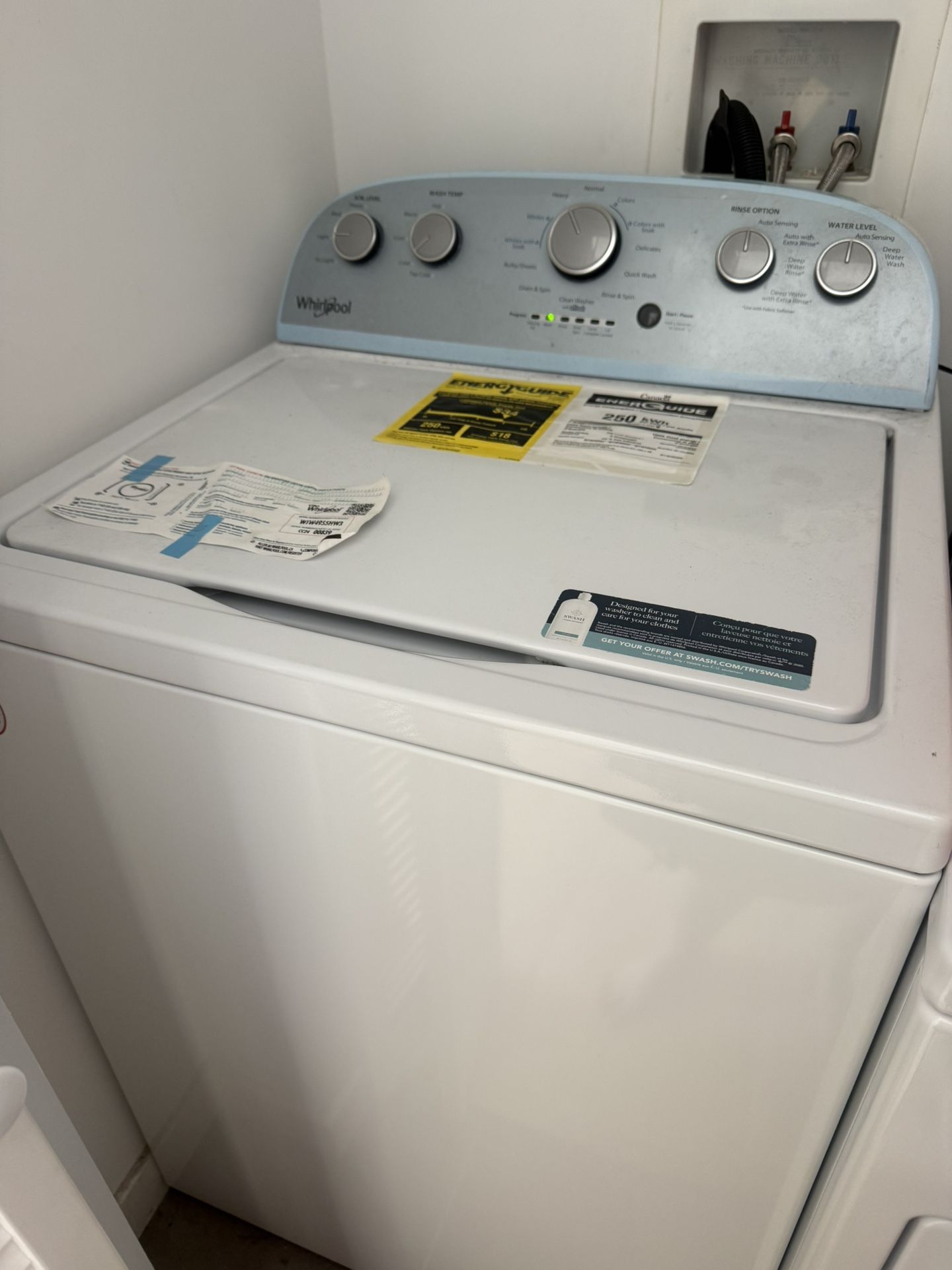 *AS IS* For Parts Whirlpool Washer