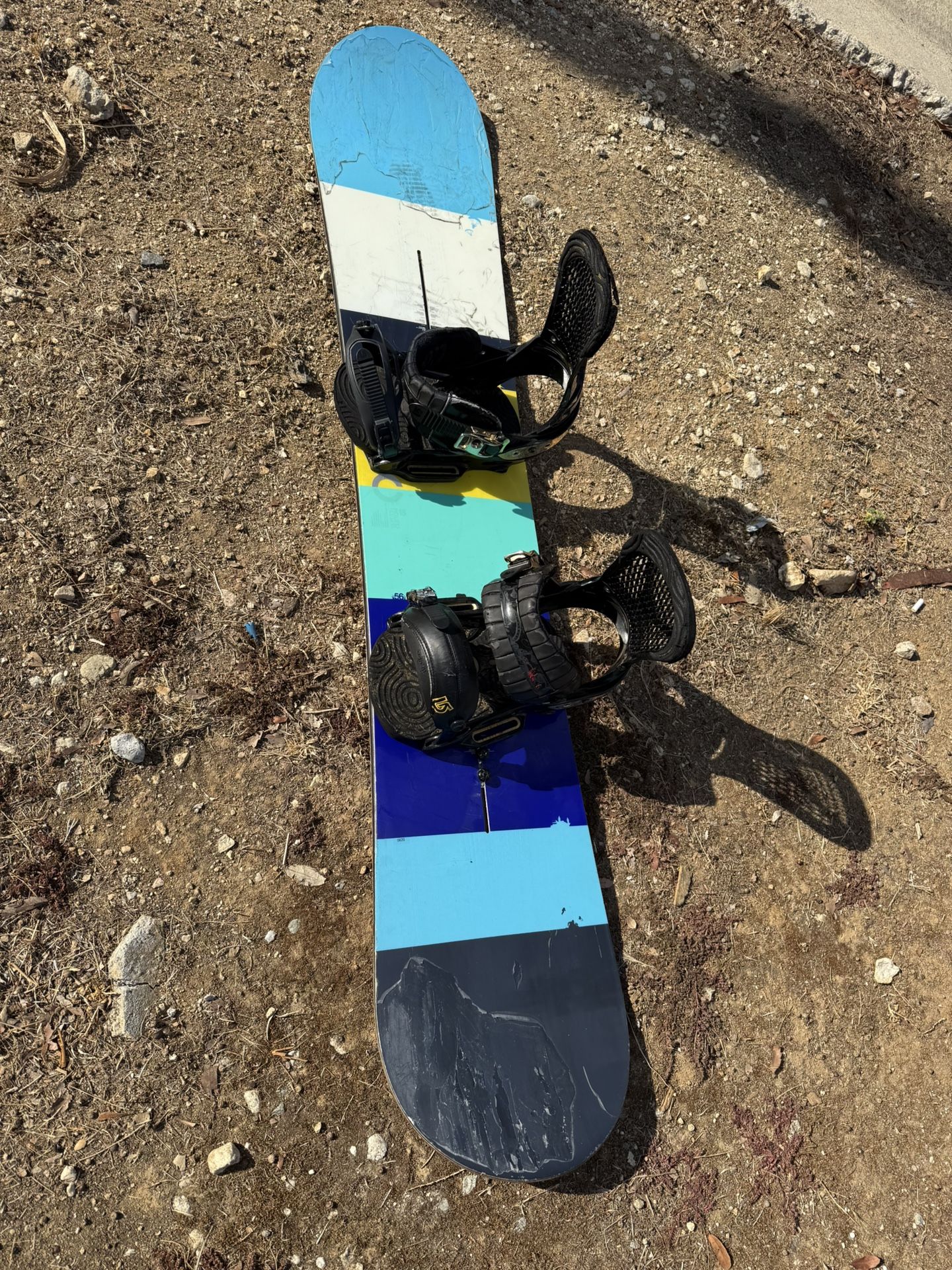 Burton Custom-156cm Snowboard With Large Est Bindings