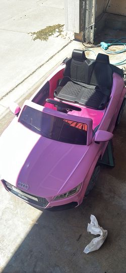 Pink toddler car