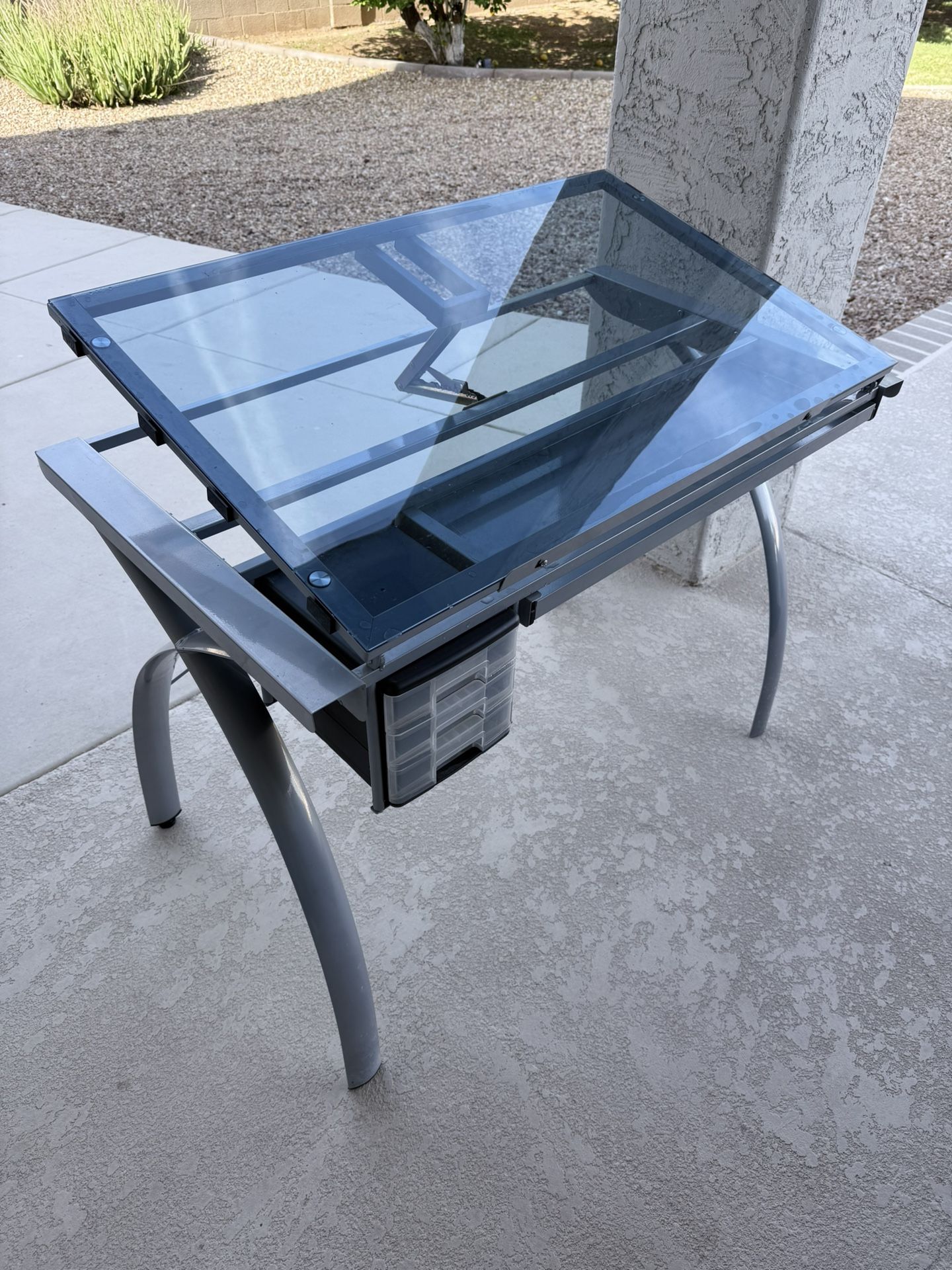 Desk Glass Drafting And Drawing Table
