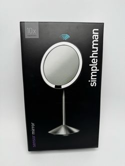 simplehuman 10X Lighted Folding Travel Makeup Mirror