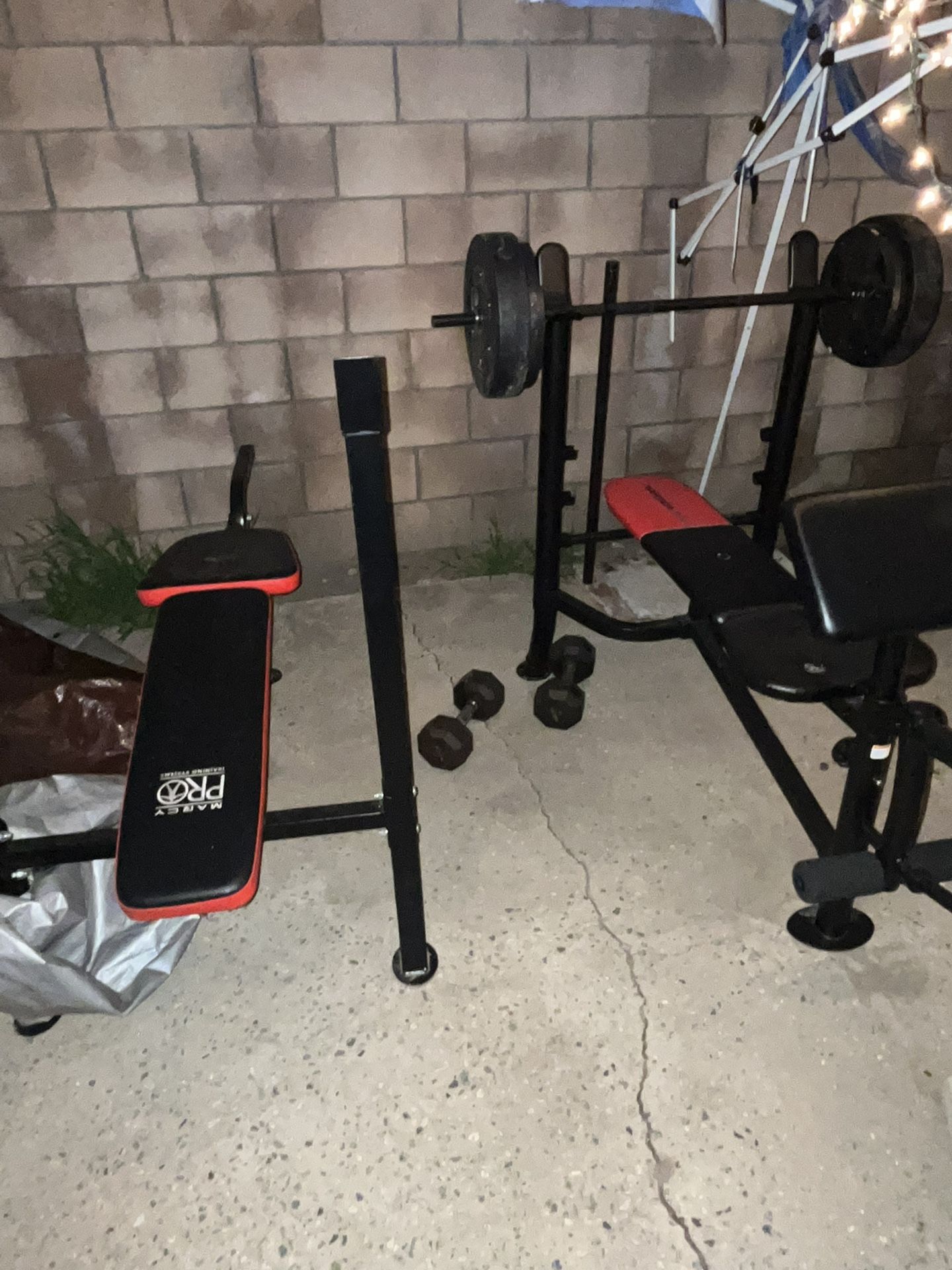 Weight Bench And Weight 