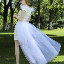 4 Layer Maxi Tull Skirt Costume Wedding Party