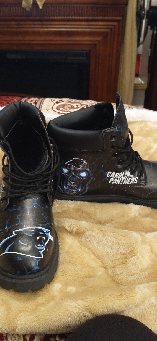 Men's Carolina Panthers Logo Boots Size 11