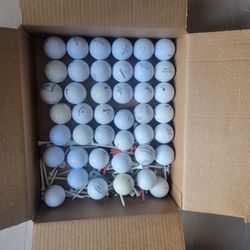 42 Golf Balls and Tees Ball markers Divot Repair Tools