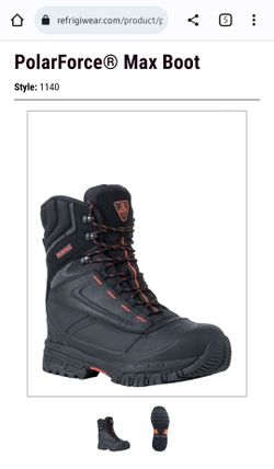 Refrigiware Polar Force MAX Boots Size 10M 