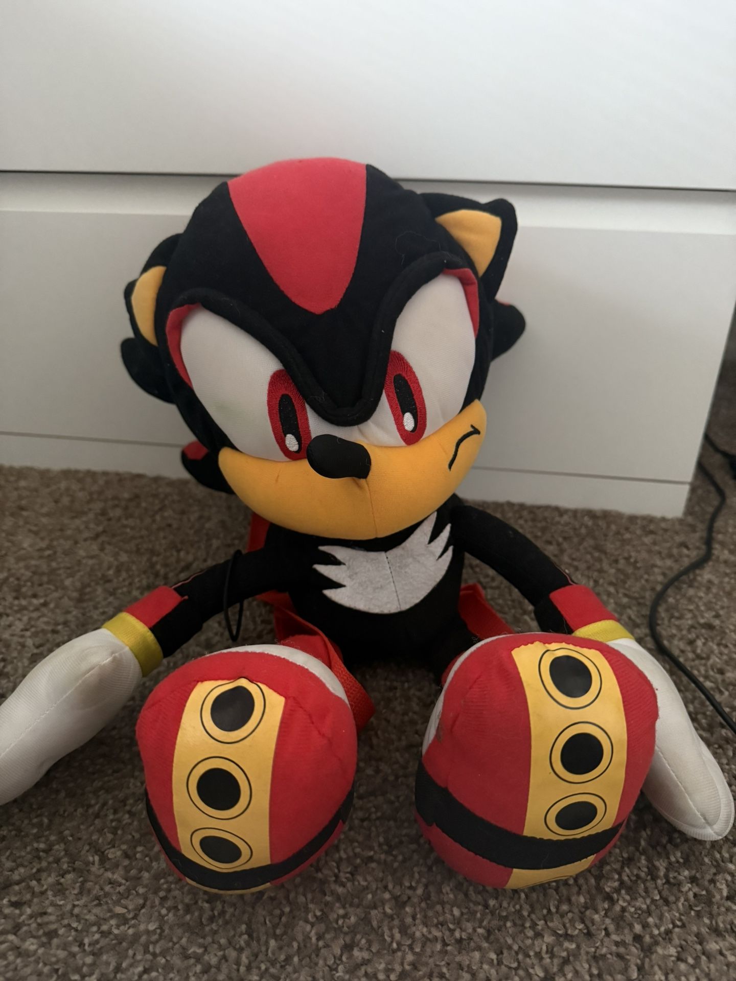 Shadow The Hedgehog Plushy Backpack