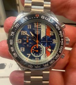Reloj Formula 1  GULF  simil TAG HEUER