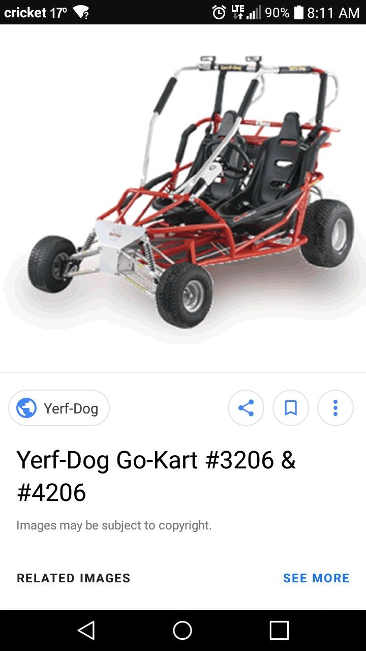 Yerf dog go kart used