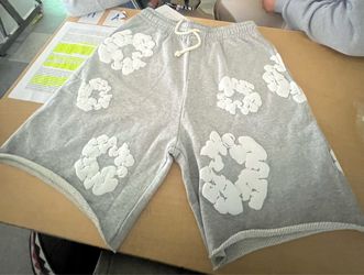 Medium Gray Denim Tears shorts